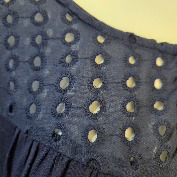 Papermoon Stitch Fix eyelet detail top Size 3XL Flowy office church Boho Casual - Picture 5 of 10